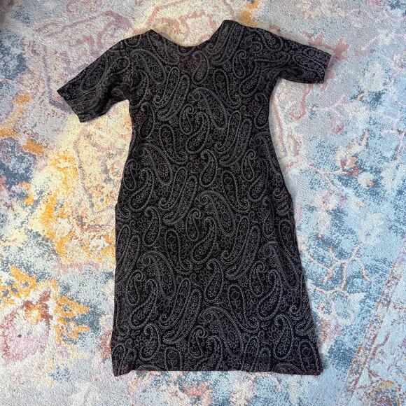 Vintage 90s / Y2K sheer paisley whimsigoth dress - Picture 8 of 8